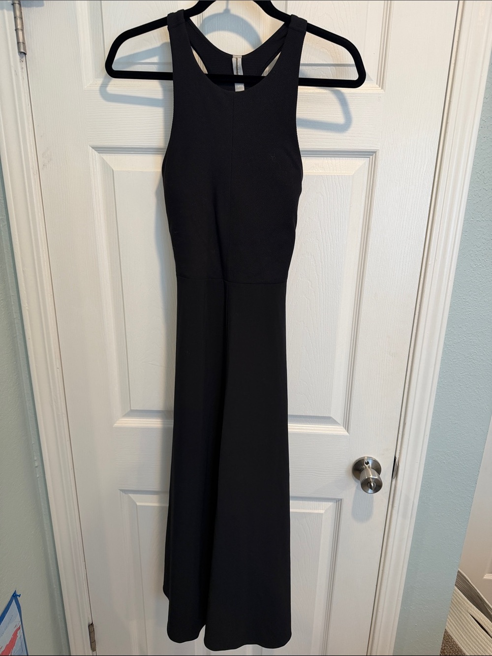 Athleta Black Racerback Maxi Dress